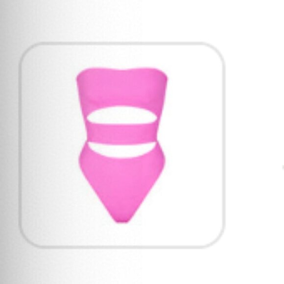 SKIMS PLUS SIZE - Swim strapless cut out Monokini - Picture 1 of 3